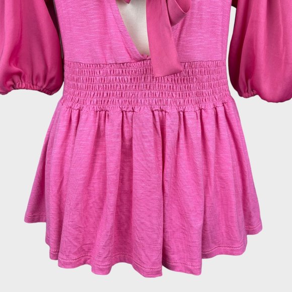 NWT Anthropologie Dolan Cut-out- V-Neck Peplum Top in Size XS - Picture 15 of 16